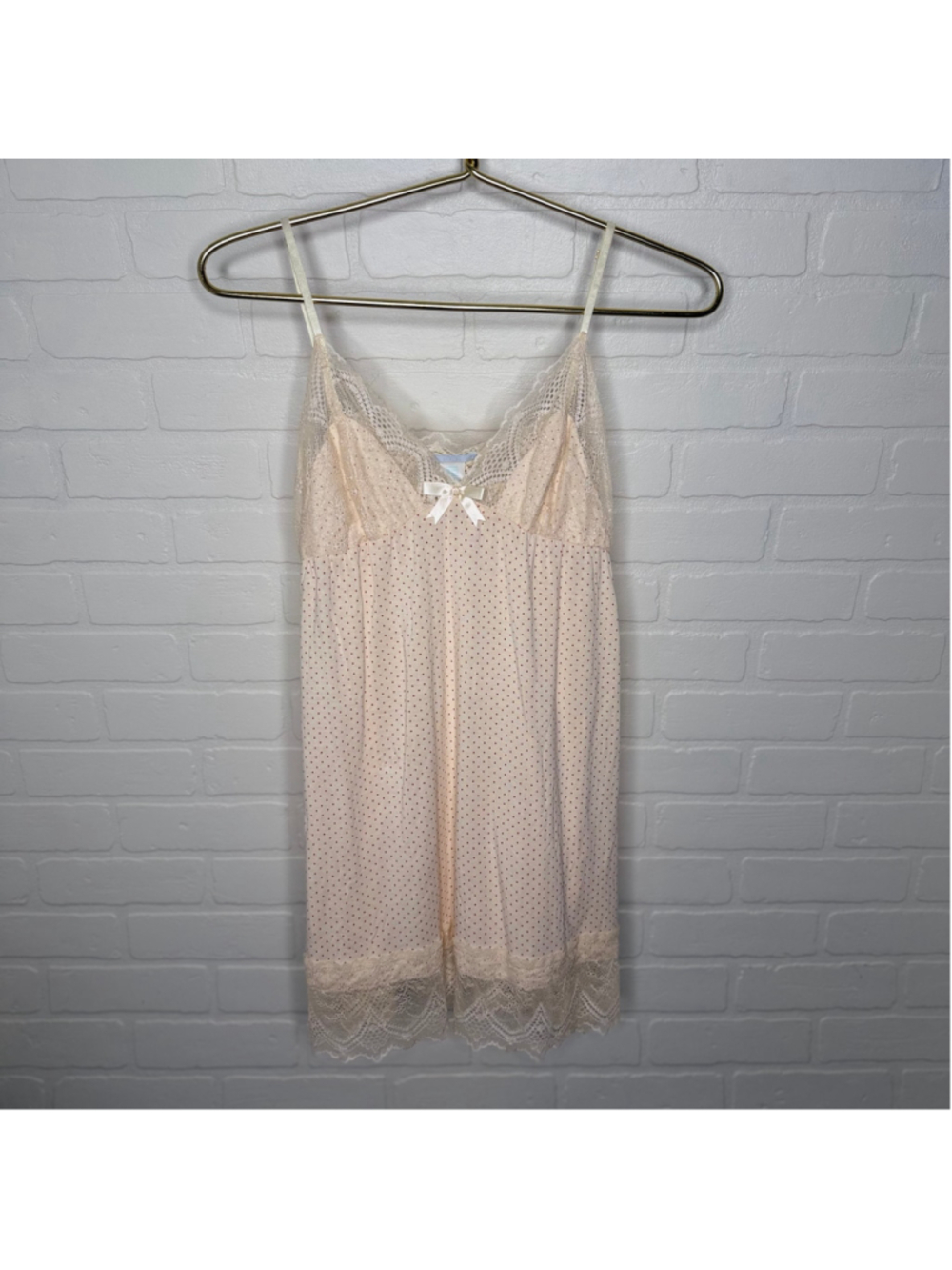 Eberjey Chemise Polka Dot Ecru sz M